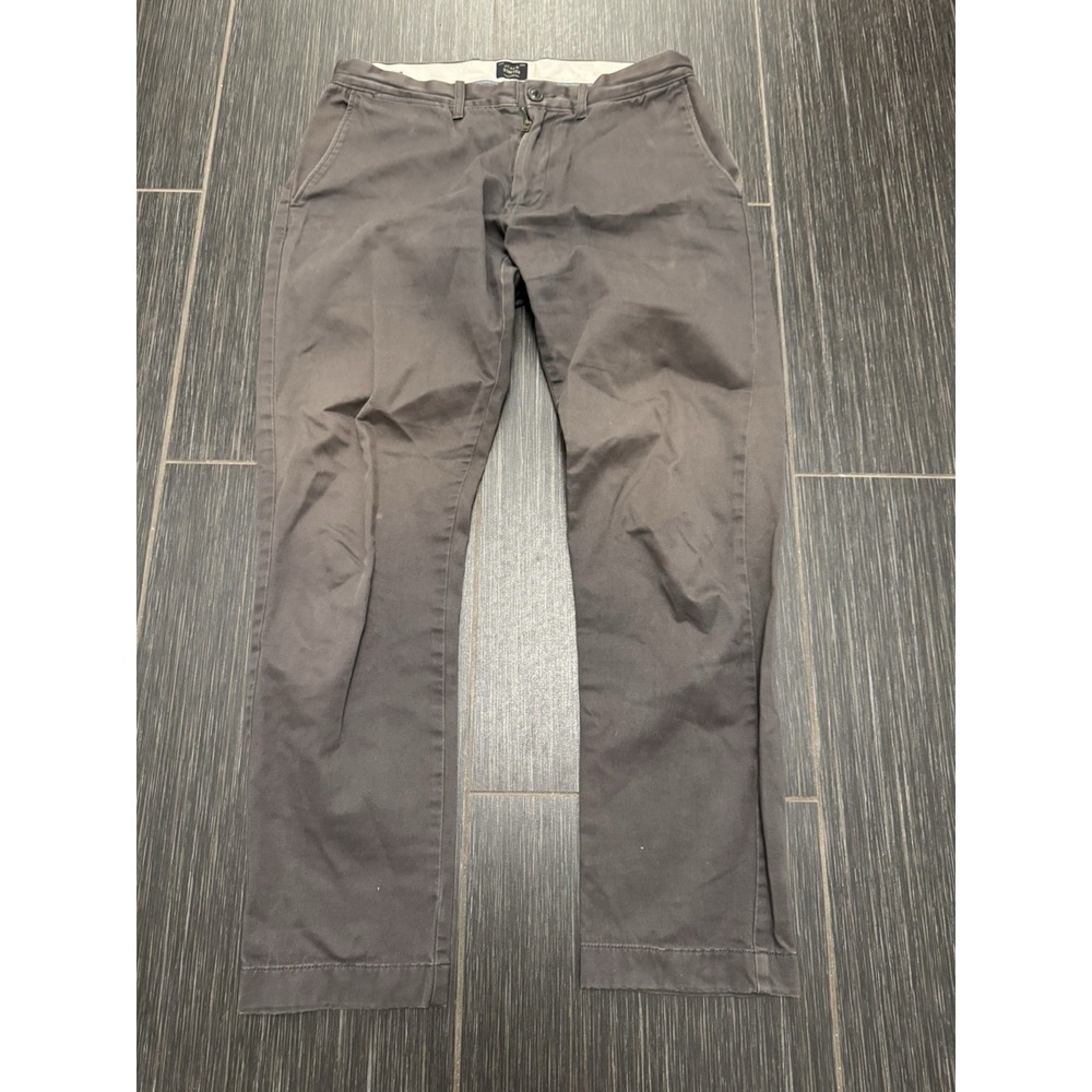 J. Crew Men's 484 Slim-fit Stretch Chino Pant 30x30 Slate Gray Smart Casual